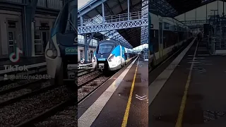 Départ d'un Coradia Liner en gare de Troyes