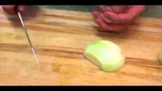 Cut Onions without crying with Chef Eric Crowley, Chef Eric's Culinary Classroom, Los Angeles, CA