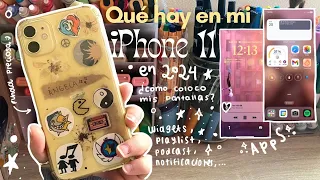 🕊️ Tour por mi iPhone 11 en 2024 ll Apps, widgets y distribución para que te de paz :)