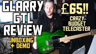 GLARRY GTL REVIEW AND DEMO - CRAZY BUDGET TELECASTER