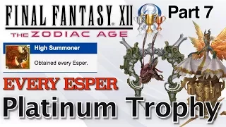 Final Fantasy XII: The Zodiac Age - ALL ESPERS!!! High Summoner Trophy