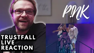 P!NK - TRUSTFALL - LIVE iHEARTRADIO | REACTION