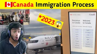 🇨🇦CANADA Airport IMMIGRATION Process For Student 2023 (Vlog-2)