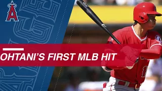 Shohei Ohtani singles in his Major League debut