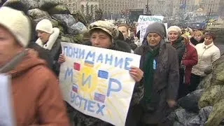 Ukrainians react to Crimea referendum vote