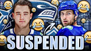 BREAKING: CARSON SOUCY SUSPENDED FOR CROSS CHECK ON CONNOR McDAVID  + NIKITA ZADOROV FINED