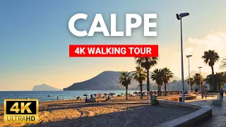 4K CALPE 2023 🇪🇸 Spain - Town & Beach 4K Walk Summer | Costa Blanca 2023