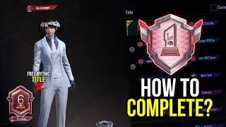 Get Free Mythic 6th AnniversaryTitle? | How To Complete (Celebration Collection) Achievement | PUBGM