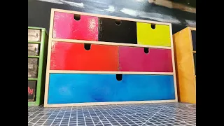 Custom Candy Drawers - Matchbox Garage Makeover