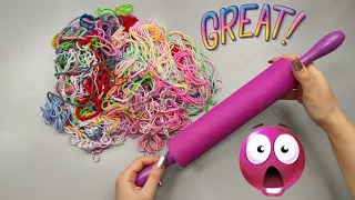 What I Did With Throwaway Pieces of Rope and a Rolling Roller! Recycling Idea