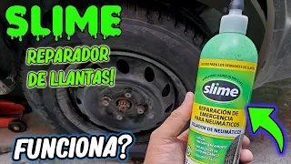 🟢SLIME l LIFE HACKS REPARADOR DE PONCHADURAS EN LLANTAS DE AUTOS O MOTOS UTILIZANDO SLIME🟢!FUNCIONA?