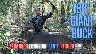 186'' GIANT BOW BUCK!!! | The Tale of Road Runner - ARKANSAS LONGBOW STATE RECORD!!!