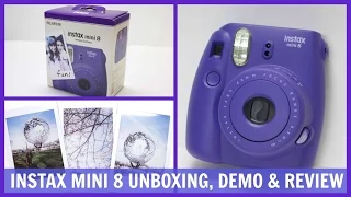Fujifilm Instax Mini 8 Unboxing, Demo And Review!