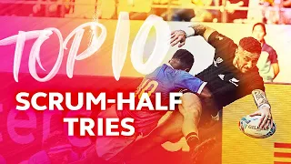 ICONIC TRIES 👏 Top 10 Scrum-Half Tries at the Rugby World Cup