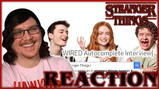 STRANGER THINGS Wired Auto Complete Interview Reaction! Noah Schnapp, Saddie Sink, & Gaten Matarazzo