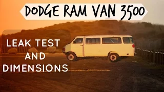 Dodge Ram Van 3500 Camper Van Conversion Dimensions - My Van Build | Hobo Ahle