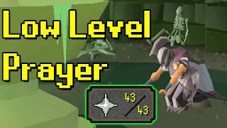 How to get 1-43 prayer on a low level ironman (UIM friendly)