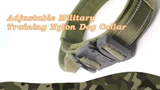 Adjustable Military Training Nylon Dog Collar