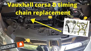 HOW TO DIY replacement timing chain on Vauxhall corsa D 2008