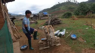 Pick vegetables to feed pigs and work as hired laborers to grow rice