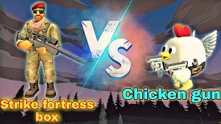 Chicken gun Vs Strike fortress box || #chickengun V/S #strikefortressbox |