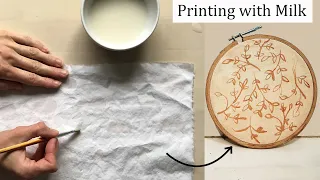 DIY Fabric Printing using Milk | Printing Fabric using Milk at home | Milk printing on Fabric