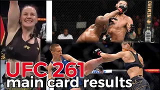 UFC 261 Highlights Main Card results