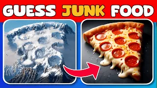 Guess the Hidden Junk Food by ILLUSION - Food Quiz - Riddle hub