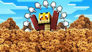 Ich spiele Cookie Clicker, aber in Minecraft