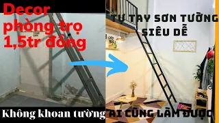 Decor Phòng trọ nhỏ thay đổi đến "NGỠ NGÀNG" Chỉ tốn hơn 2tr