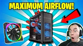 How To Setup Proper Airflow Gaming PC Decrease Temps Beginners Guide!