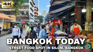 Bangkok Silom Soi 10 Food Court - Street Food Spot in Silom, Bangkok • 4K