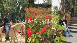 BAGUIO VLOG🍓: first day in baguio, horseback riding, garden