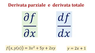 Derivate parziali e derivate totali