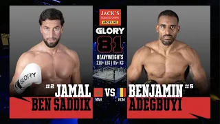 GLORY 81: Jamal Ben Saddik v Benjamin Adegbuyi