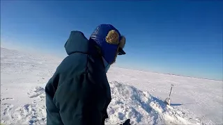 Commercial Fishing Under The Ice (gil nets)