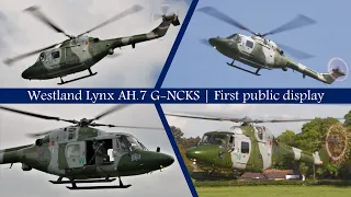 [4K] Westland Lynx AH.7 G-NCKS | First public civilian display