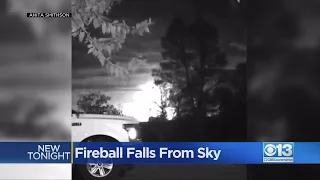 Video captures fireball falling from sky
