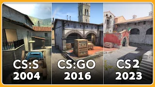 Inferno Map Comparison CS: Source, CSGO, CS2