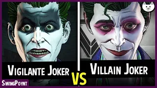 VIGILANTE JOKER vs VILLAIN JOKER Intro Scenes - Telltale Batman The Enemy Within Episode 5 Choices