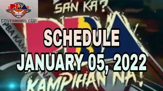 PBA SCHEDULE | JANUARY 5, 2022 | GOVERNOR'S CUP | Basketball King Iverson