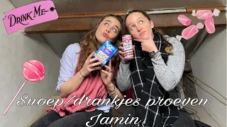 Snoep/drankjes proeven van Jamin