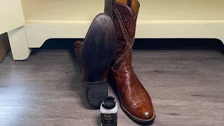 How to use Heel and Sole dressing on cowboy boots