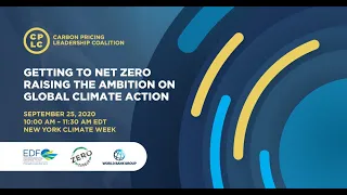 Getting to Net Zero - Raising the Ambition on Global Climate Action