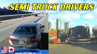 OMG Moments Caught By Semi Truck Drivers  - 4