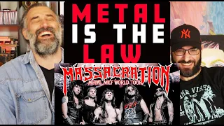 Massacration  -  Metal is The LAW (OFFICIAL VIDEO) REACTION