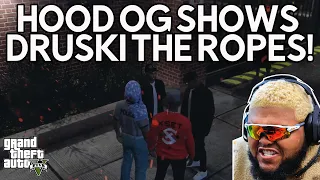 Hood OG Shows Druski The Ropes! | GTA RP | Grizzly Gang Whitelist