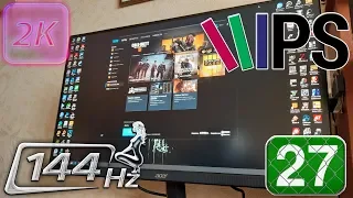 Мой новый монитор 2К/144Hz