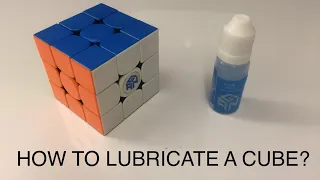 How to lubricate(lube) and set up a cube? | The Neon Cuber