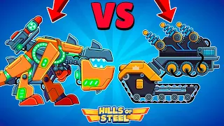 TANK REX VS TANK BATTERY! Which Tank is the Best? Hills of Steel